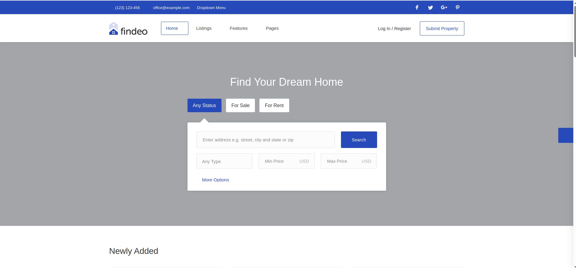 Findeo Theme